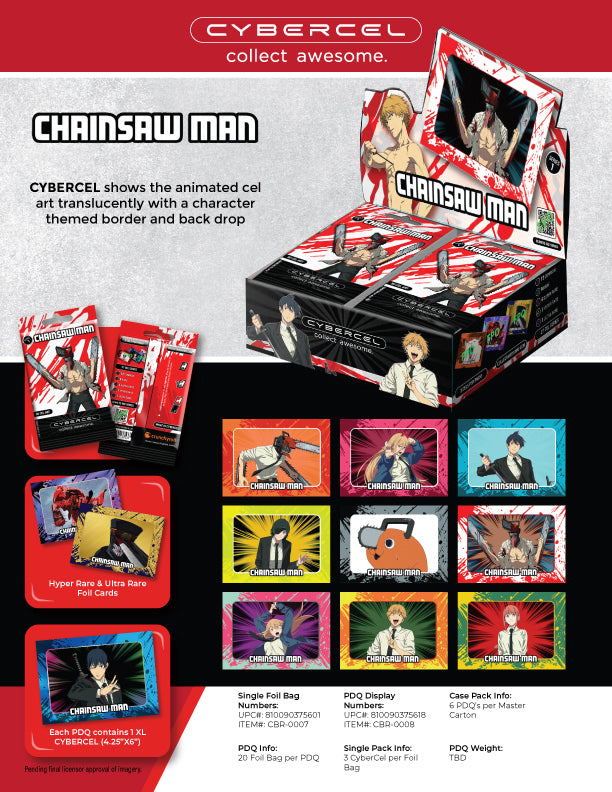 CYBERCEL CHAINSAW MAN 3D CEL ART T/C BOX